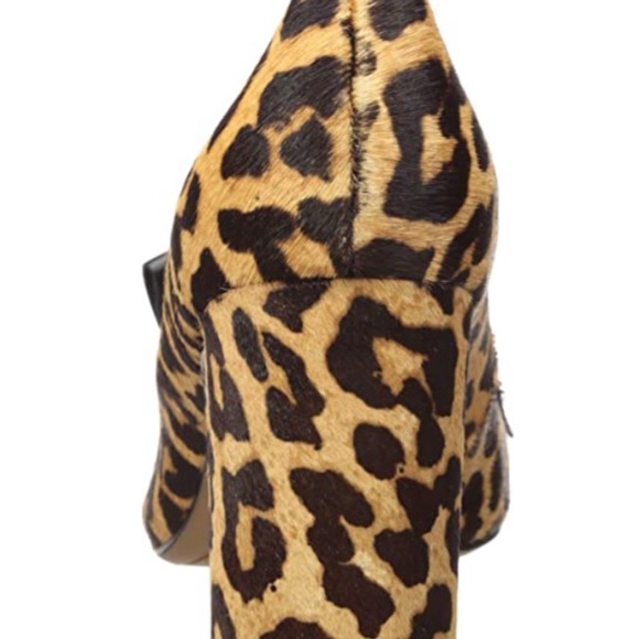 Franco Sarto Leopard Print Heels with Black Accents - Picture 3 of 8